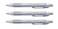 Uni-Ball Uniball Jetstream Fine Point Retractable Roller Ball Pens 07mmrubber Body Modelsilverblack Inkvalue Set of 3with Our Shop Original Description of Goods