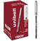 Uni-Ball uniball Vision Rollerball Pens Fine Point 07mm Black 36 Pack