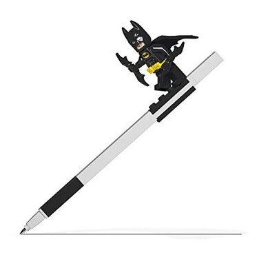 IQ LEGO Gel Pen with Batman Minifigure Black Gel Pen 52864