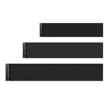 Gintison Long Black Poly Mailers 10x30 Inch 20 Pack Envelopes Bag for Unique Items Self Sealing Waterproof Mailing Shipping Bags