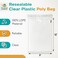 Shop4Mailers 9 x 12 Clear Plastic Poly Bags 15 Mil Self Seal Packaging for Apparel Jewelry Documents Prints Gifts Storage Resealable 100 Pack