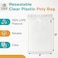 Shop4Mailers 9 x 12 Clear Plastic Poly Bags 15 Mil Self Seal Packaging for Apparel Jewelry Documents Prints Gifts Storage Resealable 100 Pack