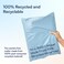 Smart Shipping 100 Count 12x155 inch 100 Recycled Poly Mailers Eco Friendly Packaging Envelopes Supplies Mailing Bags 25 Mil Thick SMART Mailer