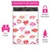 Pro Supply 10x13 100 Lips and Valentines Day Designer Poly Mailers Waterproof Self Sealing Tear Resistant Polymailers Shipping Envelopes Premium Printed Bags For Small Businesses