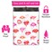 Pro Supply 10x13 100 Lips and Valentines Day Designer Poly Mailers Waterproof Self Sealing Tear Resistant Polymailers Shipping Envelopes Premium Printed Bags For Small Businesses