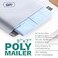 GPI 5 x 7 Poly Mailer Envelopes 500 Count Self Seal White Plastic Mailing Bags with Adhesive Strip 25 Mil Thick Waterprrof TearPuncture Proof Unpadded Shipping Mailers