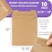 APQ Supply Natural Brown Tab Lock Rigid Mailers 1275 x 15 Inch Pack of 10 Cardboard Envelopes for Photos Documents Sturdy Stay Flat Mailers with Tab Lock Closure Hard Rigid Shipping Envelopes