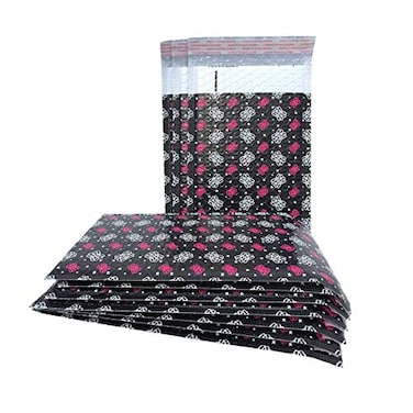 Boutique Marketing Crown Pattern Bubble Poly Mailers Cute for Bling Queen 5 Dollar Jewelry Pack of 25 Self Sealing Padded Envelope Wide Lip Waterproof Shipping Size 10 x 675