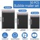 Extrapins 50 Pcs Black Bubble Mailers Poly Padded Envelopes Waterproof Self Seal Adhesive Shipping Bags Bubble Envelopes for Mailing Shipping Packing Small Business