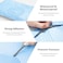 Famagic Bubble Mailers 4x8 Inch 50pc Light Blue Shipping Bags Chic Packaging Bags For Small Business Colored Padded Mailing Envelopes Opaque Matte Self Seal Bubble Poly Mailers Bulk 000