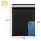 Fuxury Kraft Bubble Mailer 85x12 Inch 25 Pack Strong Adhesion Padded Envelopes Self Seal Bubble Envelopes Waterproof Cushioned Padded Mailers Packaging for Small BusinessBulk Black