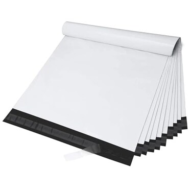 Fuxury Large Poly Mailers 24x24 Inch 50 Pack Big Shipping Bags for Packaing ClothesXL Heavy Duty Self Seal Mailing EnvelopesWaterproof Return Postal Polymailer For BusinessWhite
