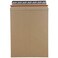 JAM Paper JAM PAPER StayFlat Photo Mailer Envelopes with Peel Seal Closure 9 x 11 12 Brown Kraft 6 Rigid MailersPack
