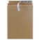 JAM Paper JAM PAPER StayFlat Photo Mailer Envelopes with Peel Seal Closure 9 x 11 12 Brown Kraft 6 Rigid MailersPack