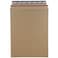 JAM Paper JAM PAPER StayFlat Photo Mailer Envelopes with Peel Seal Closure 9 x 11 12 Brown Kraft 6 Rigid MailersPack