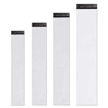 LanttAotte Unique Poly Mailers 10x29 Inch 20 Pack Envelopes Bag for Long ItemsWhite Self Sealing Waterproof Mailing Shipping Bags