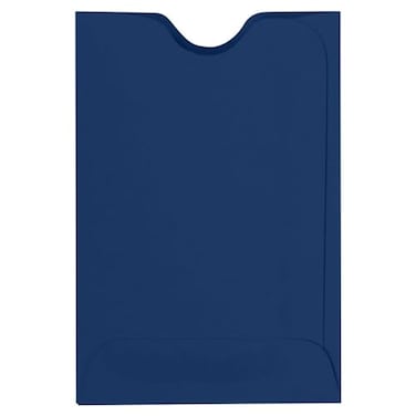 LUXPaper Credit Card Sleeves 2 38 x 3 12 Navy Blue 80lb Text 50 Qty