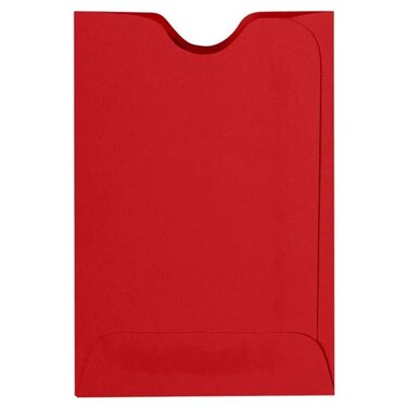 LUXPaper Credit Card Sleeves 2 38 x 3 12 Ruby Red 80lb Text 250 Qty