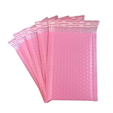 YYaaloa Small Poly Bubble Lined Mailers Padded 12 Pack 5x7 Inches Pink Shipping Envelopes Self Seal Mailer Waterproof Shockproof and DustproofPink 5x7 Inches12pcs