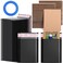 Tatuo 301 Pcs Trading Card Shipping Protector Set Include 200 Corrugated Cardboard Sheets Inserts 100 Poly Bubble Mailers Padded Envelopes and Masking TapeBlack