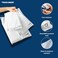 US PACK SMART White Plastic Poly Mailers 145x19 Shipping Bags for Clothing Books Accessories Durable Shipping Envelopes Waterproof TearProof with Strong Selfsealing Adhesive 100Pack