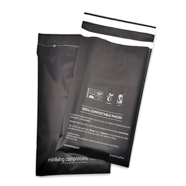 minliving Minliving Premium Shipping Mailers 6x9 inch DoubleSealed Mailing Bags Industrial Strength Mailers Reusable MultiLayer Corn Starch Based Material Small Business Shipping 50 Pack