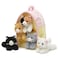 Unipak Plush Cat House with Cats Five 5 Stuffed Animal Cats in Play Kitten House Carrying Case