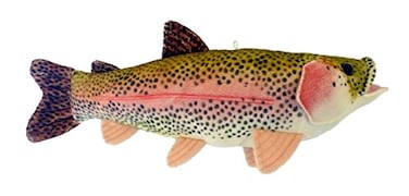 Adore Plush Adore 16 Sierra Rainbow Trout Plush Stuffed Animal Walltoy Wall Mount