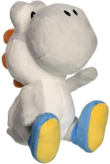 Little Buddy 1393 Super Mario All Star Collection 7 White Yoshi Plush