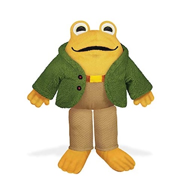 YOTTOY Toad Plush Stuffed Animal Inspired by the Frog and Toad Books by Arnold Lobel Soft Plush Toy with Removable Jacket Outfit 9 Inch Storybook Gift for Kids
