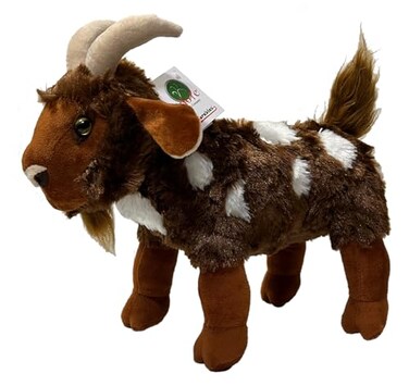 Adore Plush Adore 15 Standing Mocha the Spotted Goat Plush Stuffed Animal Toy