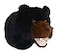 Adore Plush Adore 12 Tahoe The Black Bear Plush Stuffed Animal Walltoy Wall Mount