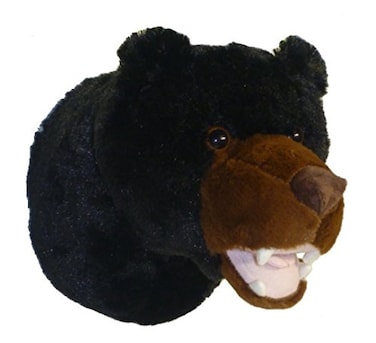 Adore Plush Adore 12 Tahoe The Black Bear Plush Stuffed Animal Walltoy Wall Mount