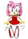 Great Eastern GE Animation GE52635 Sonic the Hedgehog 9 Amy Rose in Red Dress Stuffed Plush