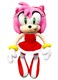 Great Eastern GE Animation GE52635 Sonic the Hedgehog 9 Amy Rose in Red Dress Stuffed Plush