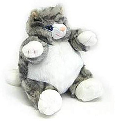 Unipak Gray Tabby Cat Baby Plumpee Plush Toy 7 H