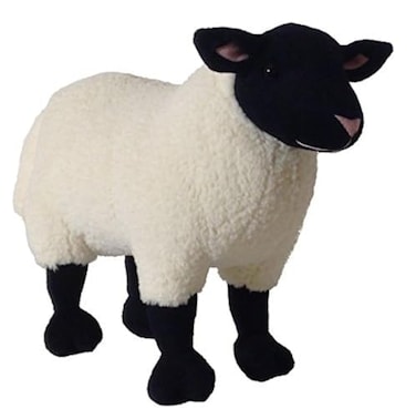 Adore Plush Adore 14 Standing Marshmallow the Suffolk Sheep Plush Stuffed Animal Toy