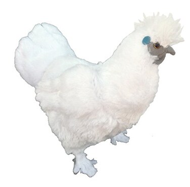 Adore Plush Adore 12 Standing Puffy The Silkie Chicken Plush Stuffed Animal Toy