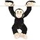TigerHart Chance The Chimpanzee 14 Inch with Hanging Arms Outstretched Large Hanging Monkey Chimp Stuffed Animal Plush Ape