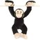 TigerHart Chance The Chimpanzee 14 Inch with Hanging Arms Outstretched Large Hanging Monkey Chimp Stuffed Animal Plush Ape