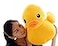 Bansusu 50CM Plush Yellow Duck Soft Stuffed Animal Toy Sofa Decoration for Kids Birthday