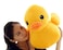 Bansusu 50CM Plush Yellow Duck Soft Stuffed Animal Toy Sofa Decoration for Kids Birthday