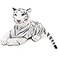 TigerHart Saphed The White Tiger 17 Inch Stuffed Animal Plush