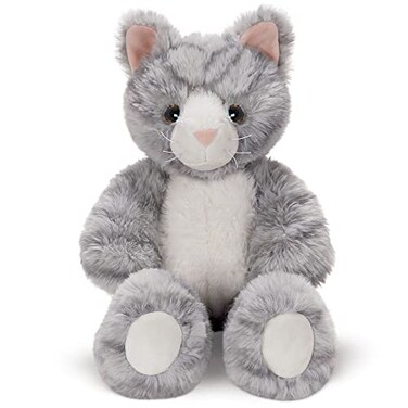 Vermont Teddy Bear Kitten Stuffed Animal Gray Kitty Cat Plush 18 Inch Plush Toy for Kids Adults Oh So Soft Collection