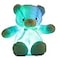 elfishgo Creative Light Up LED Inductive Teddy Bear Stuffed Animals Plush Toy Colorful Glowing Teddy Bear 20 InchBlue