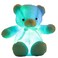 elfishgo Creative Light Up LED Inductive Teddy Bear Stuffed Animals Plush Toy Colorful Glowing Teddy Bear 20 InchBlue