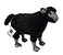 Adore Plush Adore 14 Standing Rebel The Black Sheep Stuffed Animal Plush Toy