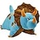 Pillow Pets Triceratops Blue Dinosaur 18 Stuffed Animal Plush Toy