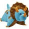 Pillow Pets Triceratops Blue Dinosaur 18 Stuffed Animal Plush Toy