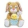 Cuddle Barn Hip Hop Animated Plush Easter Bunny Interactive Stuffed Animal Toy Holding Chick in Egg Sings and Bops to Peter Cottontail